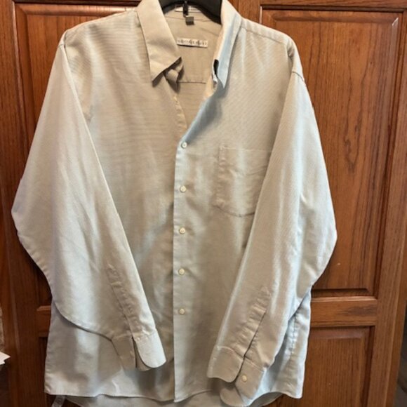 Geoffrey Beene Mens Long sleeve light Tan textured shirt Size XXL - Picture 1 of 5
